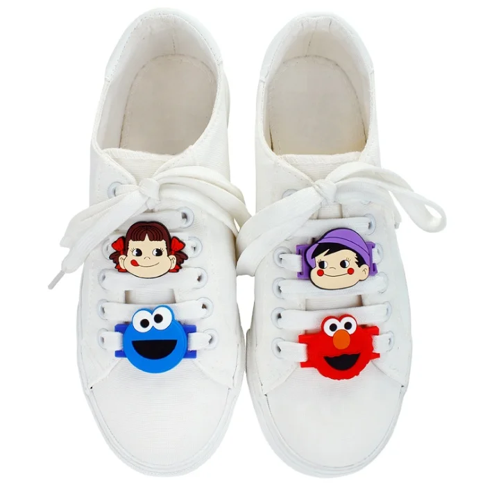 Custom Kids Pvc Cartoon Shoelace Charm Football Shoes Customized Garment Labels Wrestling Shoes Shoes Logo 3D Label REACH