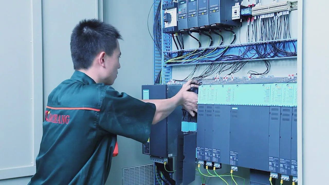 Installing electric part