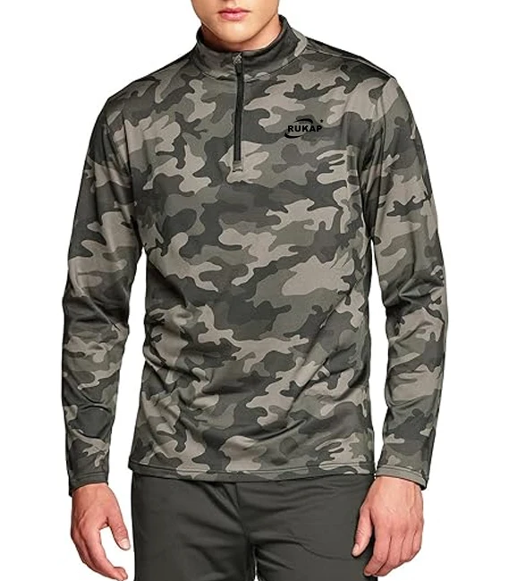 OEM Custom Logo Color Regular Fit Pullover 1/4 Zip Hoodie Lightweight Waterproof 100% Polyamide Outdoor Jacket for Men