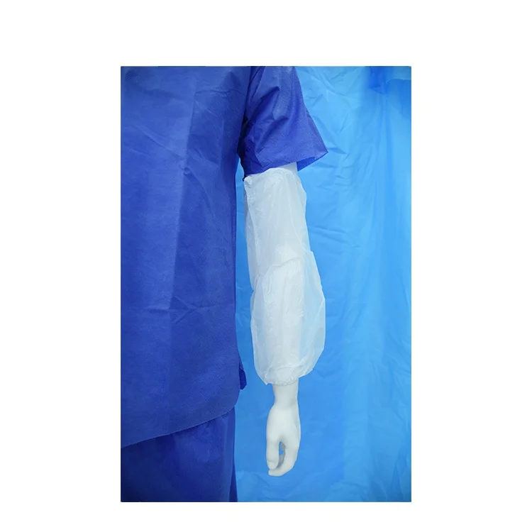 Machine Made Disposable Waterproof Protective LDPE Sleeve Cover White