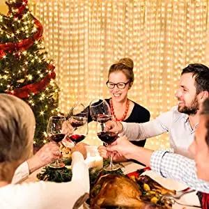 6.5FT Indoor Outdoor Wedding Decoration Event Party LED Curtain Light