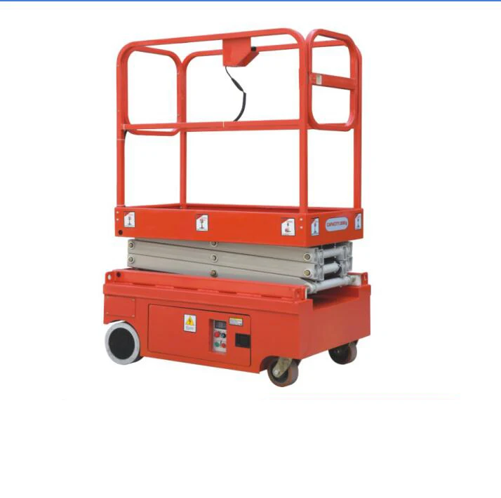 0.3T 300kg 5900mm Tiny Self-propelled Scissor Work Platform