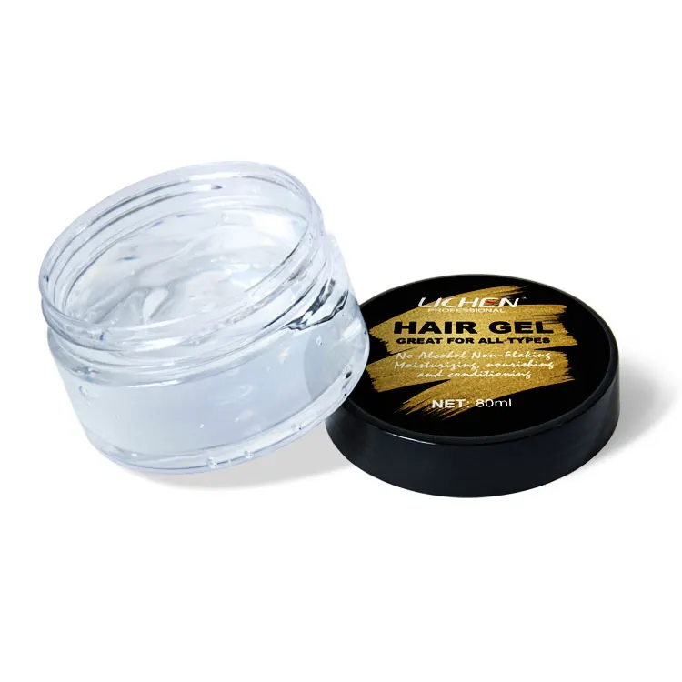 Free sample private label strong hold and shine braid gel extra hold organic natural styling hair gel