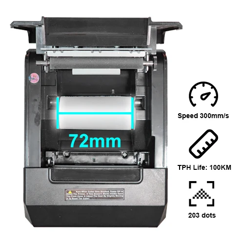 80mm BT Printer Mini Thermal Printer Thermal Receipt Printer