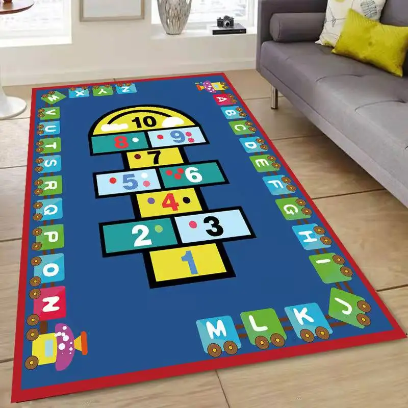 Kids Carpet Play mat Rug Fun Carpet City Map for Hot Wheels Track Racing and Toys Floor Mats for Cars for Toddler Boys Bedroom