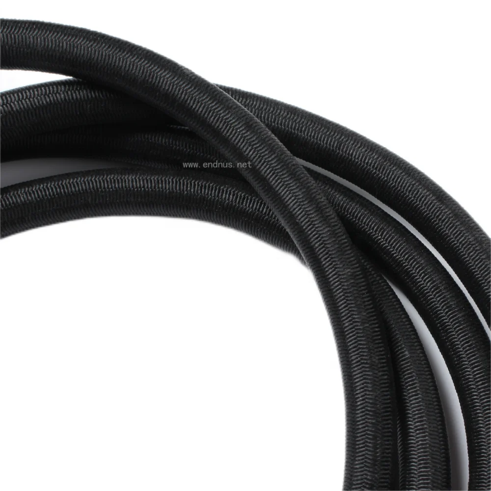 Braided Round Cord Elastic Bungee Rope Outdoor Marine 20mm