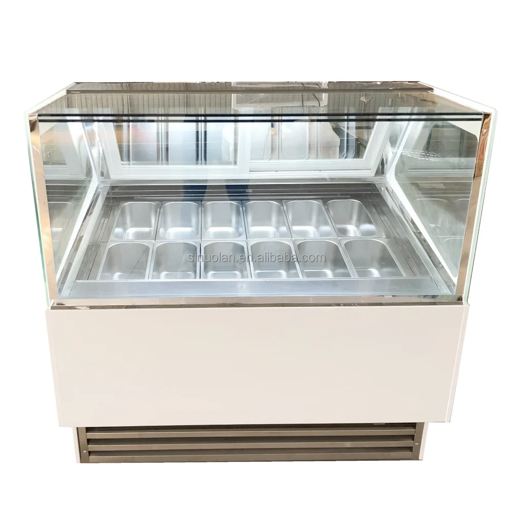 1.2m Deep Ice Cream Display Display Cabinet/ice Cream Display Freezers Price/ice Cream Continuous Freezer Display Cooler