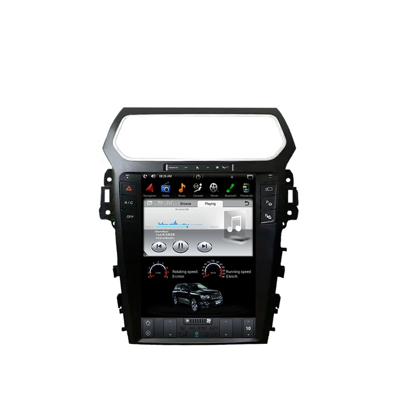  Вертикальный экран Bosstar 12 1 дюймов Android стерео для Ford Explorer 2013-2019 DVD-плеер навигация