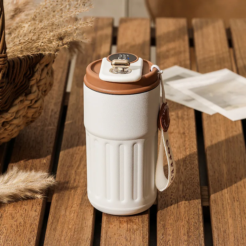 Customizable Logo Smart Display Temperature Drinkware Tumbler Water Bottles Thermos Coffee Cup