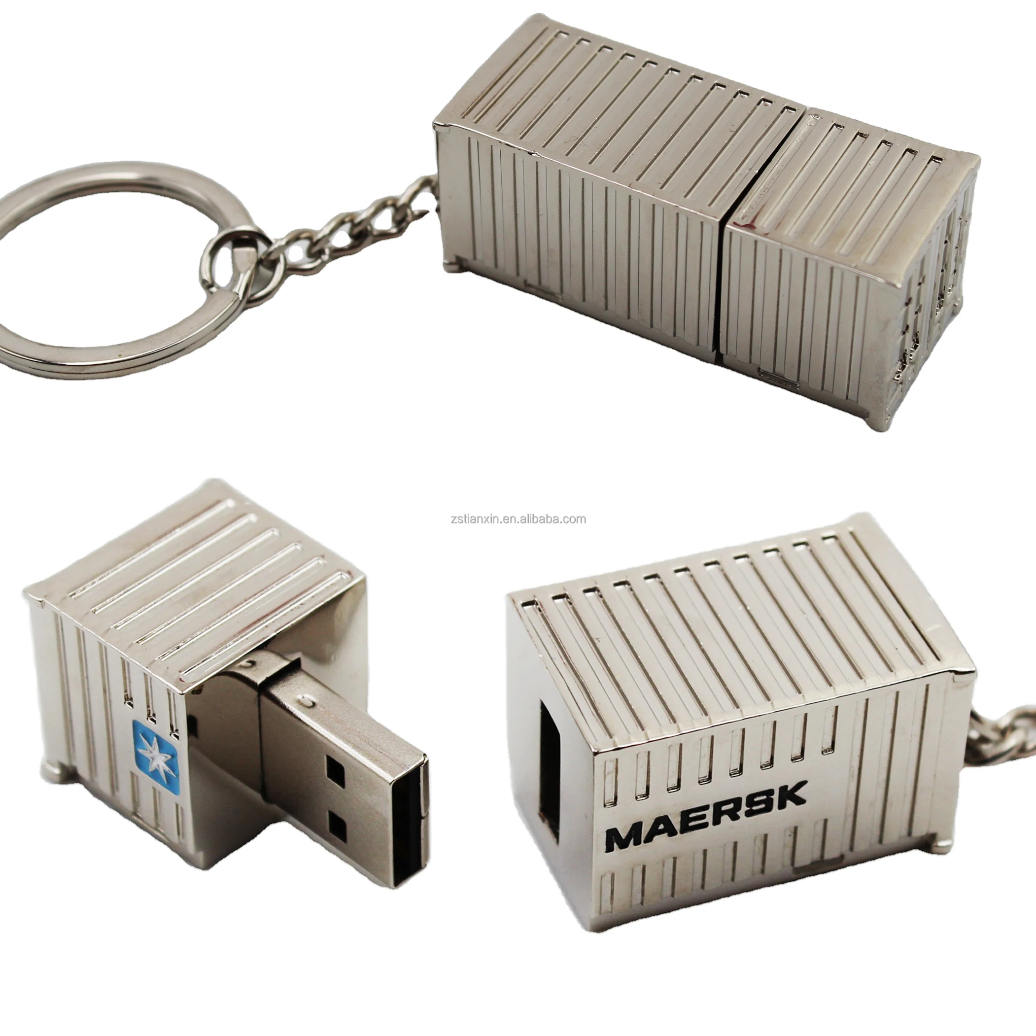 High Quality Shipping Container Keychain for transport company promotion free giveaway gift