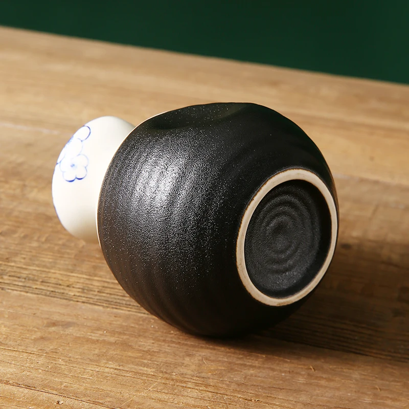 WEIYE Japanese Sake Serving Set Household Wine One Pot Sake Set Retro Ceramic Pottery Sake Wine