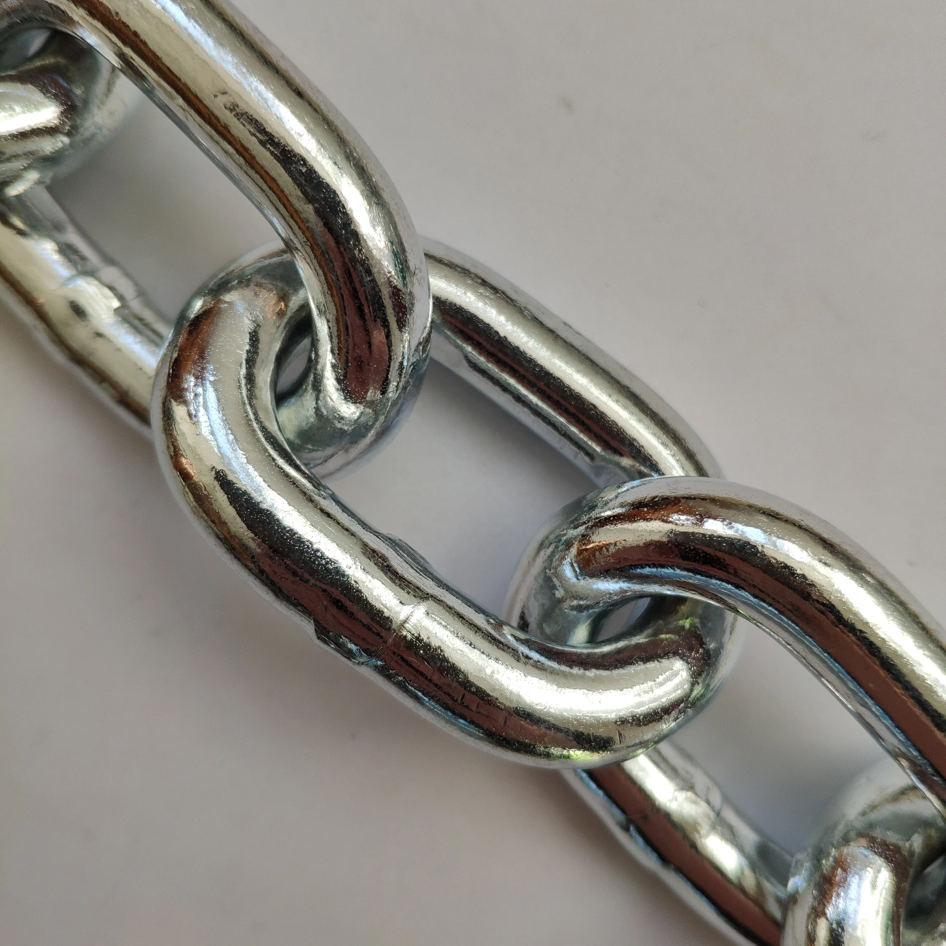 Оцинкованная звеньевая цепь DIN766