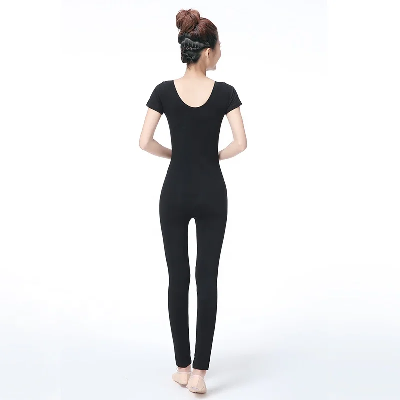 
Adult Yoga Unitard Ballet Short Sleeve Full Body Tight Jumpsuit Ballet Dance Costumes Unitard One Piece Bodysuit 