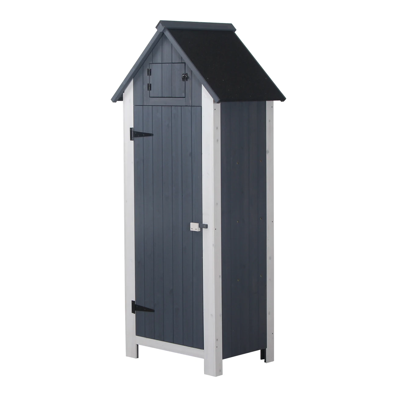 Outdoor Garden Kit Small House Sheds Grey Wood Outdoor Storage Small Storage Shed With Waterproof Roof