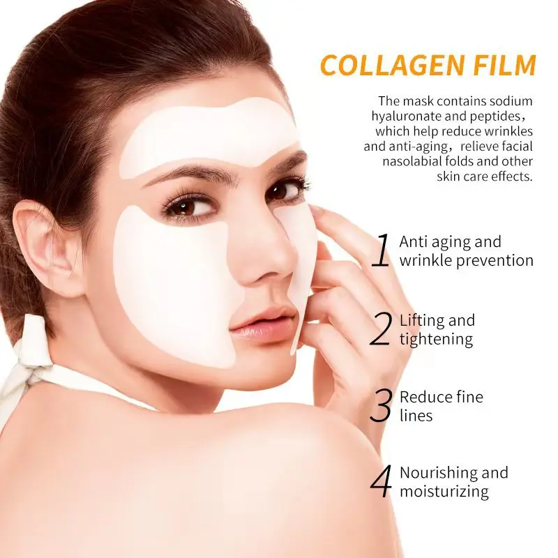 Private Label Korean Skin Care Natural Soluble Collagen Moisturizing Face Mask Facial Sheet Mask