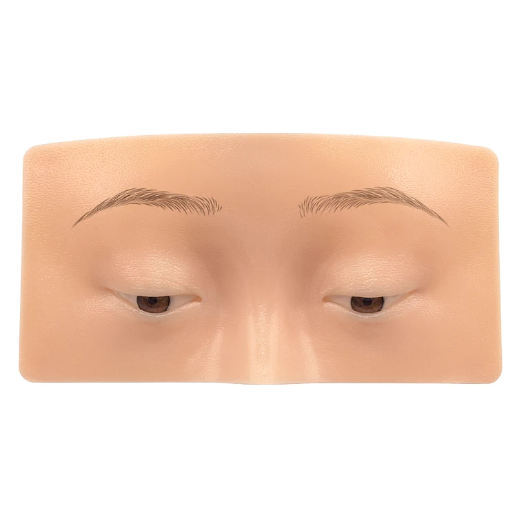 Permanent makeup practice board Silicone Face Eyelashes Practice For Cosmetic Training