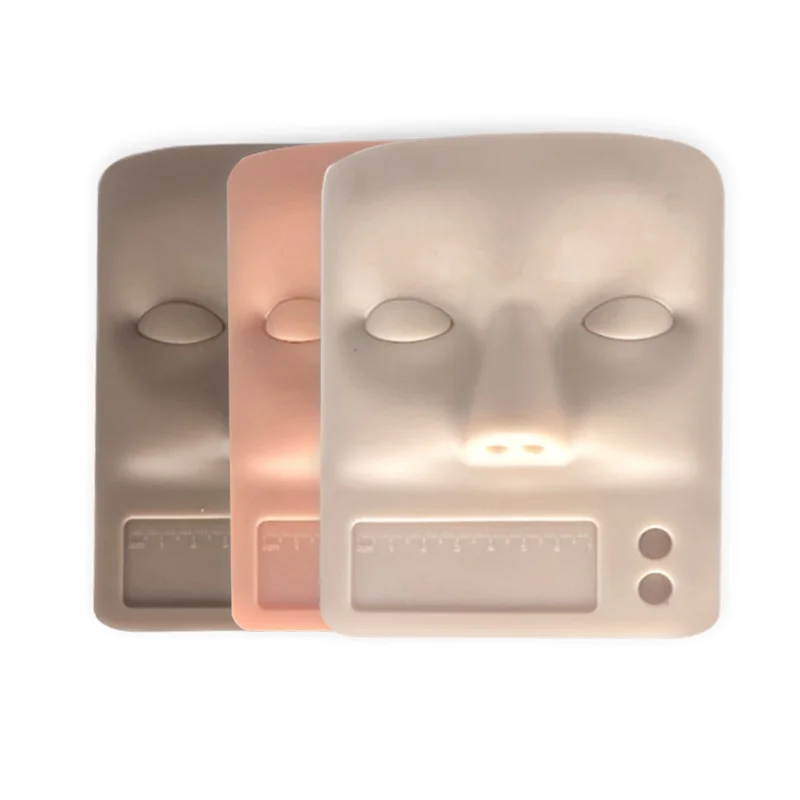 Silicone Reusable Replaced Eyelids Lash Tech Training Mannequin Display Head eyelash practice face