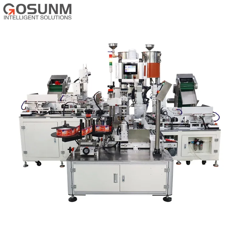 2024 GOSUNM New Automatic AB Glue Filling and Packaging Line Professional High Efficiency Filling Machine