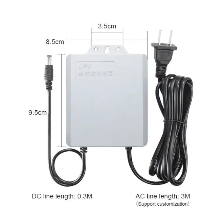 Лидер продаж DC dual output12V UPS mini наружный водонепроницаемый источник питания 100 В/240 В 3600 мАч для Wi-Fi маршрутизатора