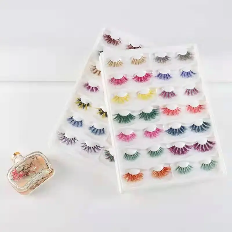 Natural Looking Colorful Party Eyelashes Factory Wholesale with Private Logo