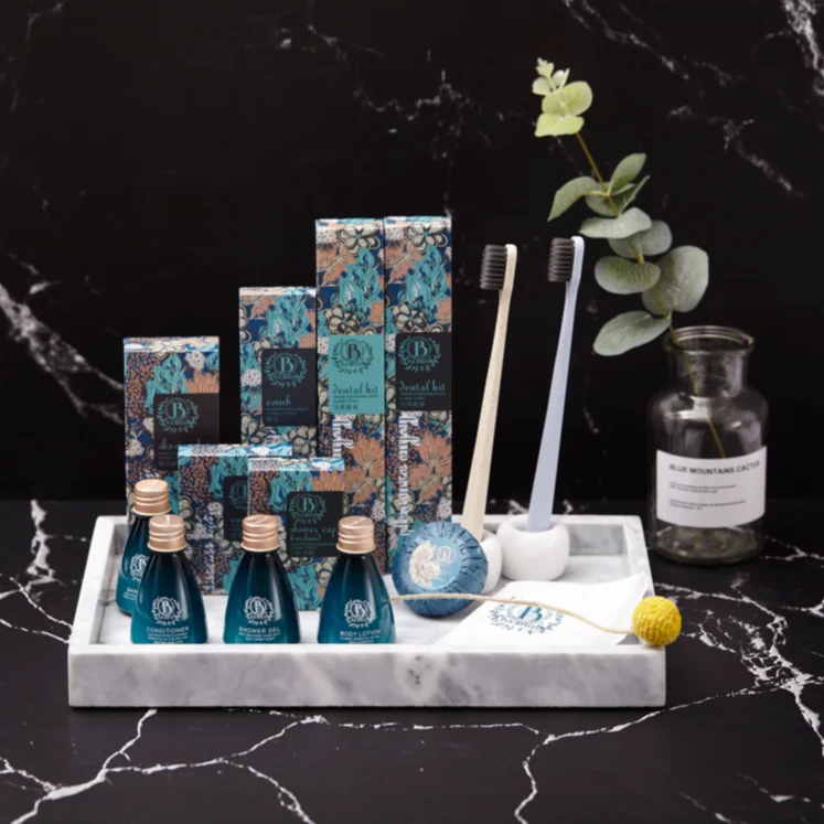 Экологически чистые туалетные принадлежности BASINUB для 3-5 звезд, Набор принадлежностей для отеля