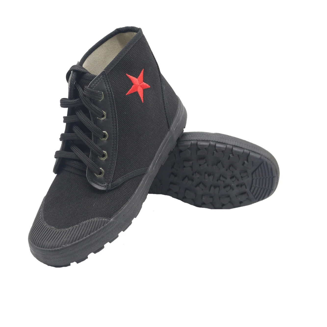 Top Quality And Good Price Working Farming Training Work Embroidered Stars Rubber Shoes