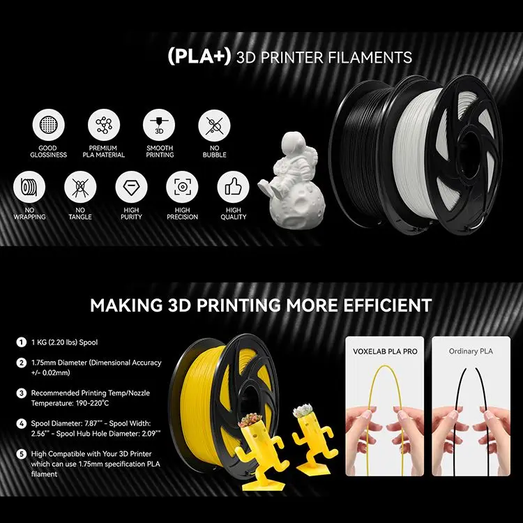 3D Printing Filament Red Copper/Wood/Carbon Fiber 1.75mm/1kg (base material PLA) for 3D Printer refilled ROHS Factory Price