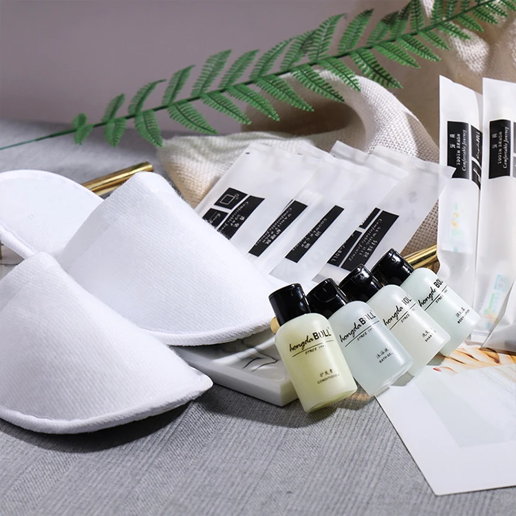Customized Hight quality shampoo design package hotel bathroom amenities kit