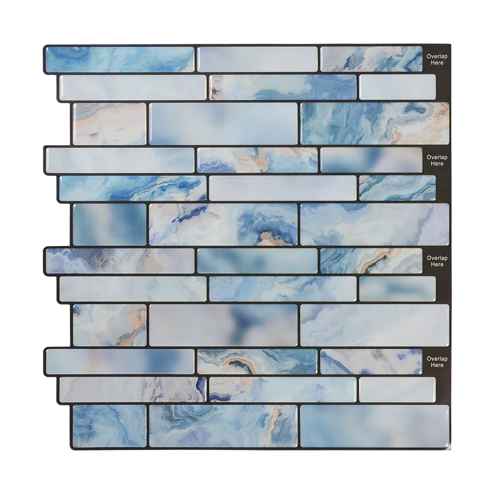 3D Mosaic Kitchen Backsplash Panel Peel and Stick Tile Vinyl Wallpaper