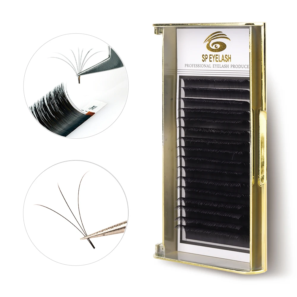 Easy Fanning Eyelash Extensions Mega Volume Premade Loose Lashes Volume Easy To Fan Lash Extensions Wholesale Dark Black