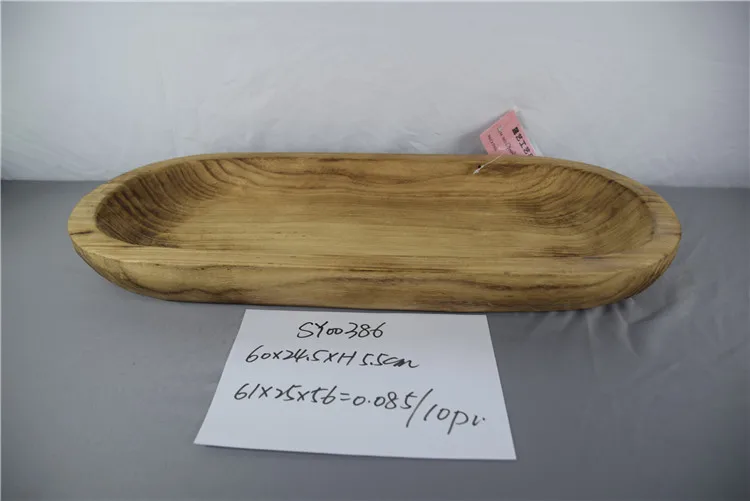 
2020 Artistic paulownia wooden oval planter 