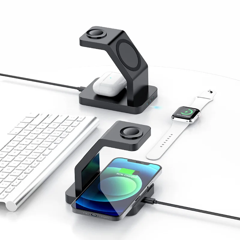 Latest Technology 3 in 1 Fast Charge Magnet Charger Qi Magnetic Wireless Charger