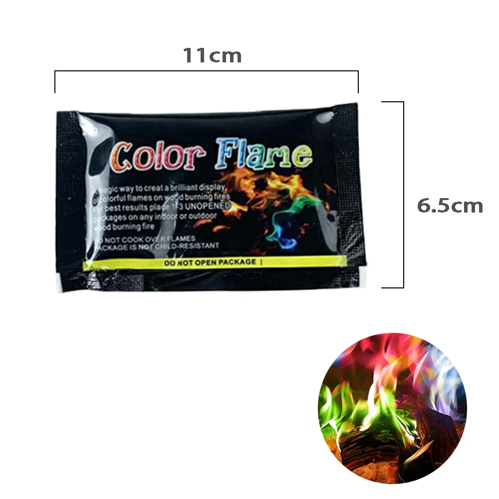 25g mystical flames magic fire colorful flames powder bonfire sachets