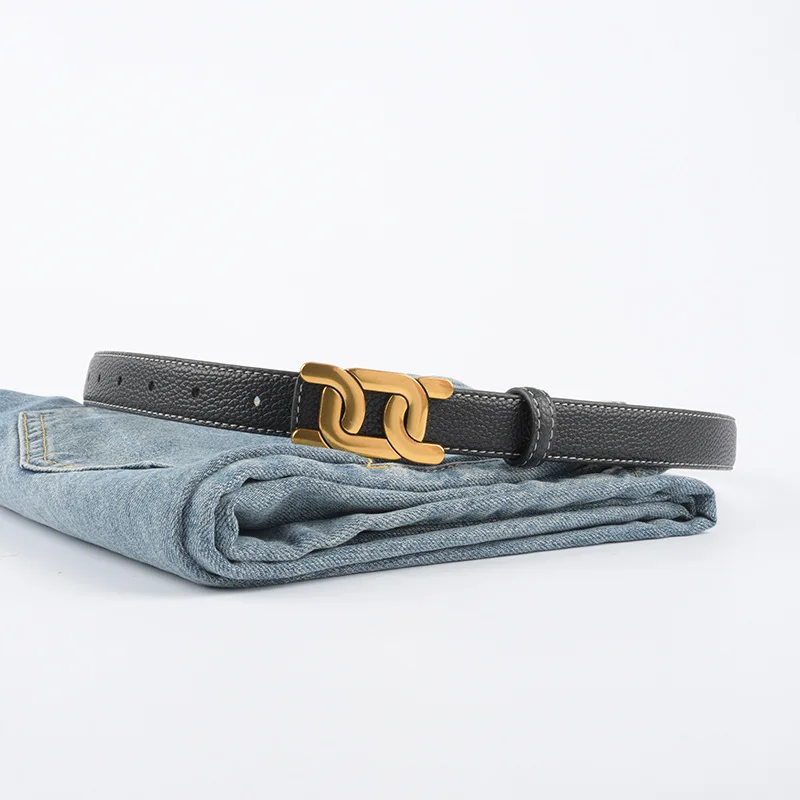 Top-layer Leather Belt For Women With Dress Jeans Slacks Casual Fashion Ladies Leather Belt