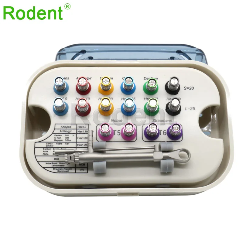 New Arrival Dental Implant Surgical Kit Implant Prosthetic Torque Wrench 16pcs Screwdriver Kits