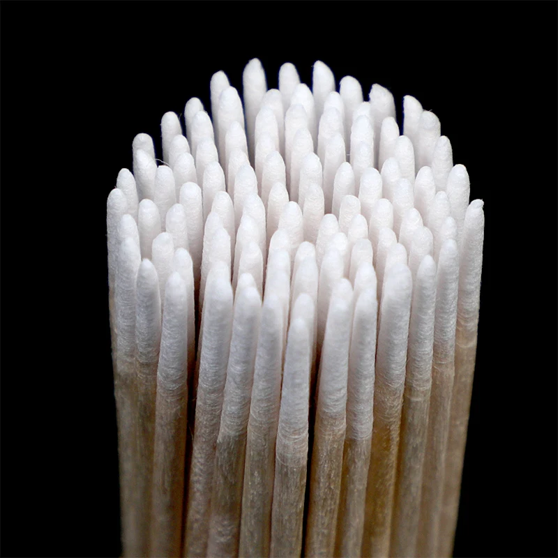Bamboo Wooden Stem Cotton Buds Cotton Swabs for Tattoo