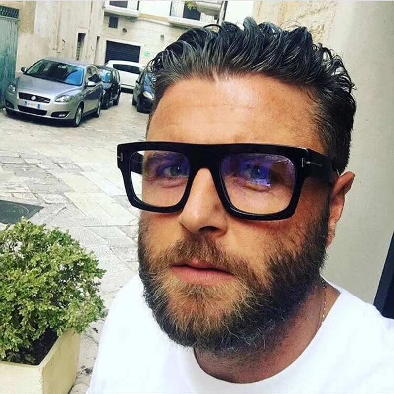 Wholesale 2019 Vintage Men Women Oversize Clear Glasses Frame Optical Glasses Square Eyeglasses Frames