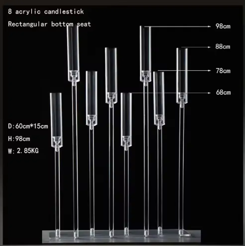 Simple Modern Acrylic Candle Holder Wedding Acrylic Candle Holders Cheap Wedding Centerpiece Table Decoration