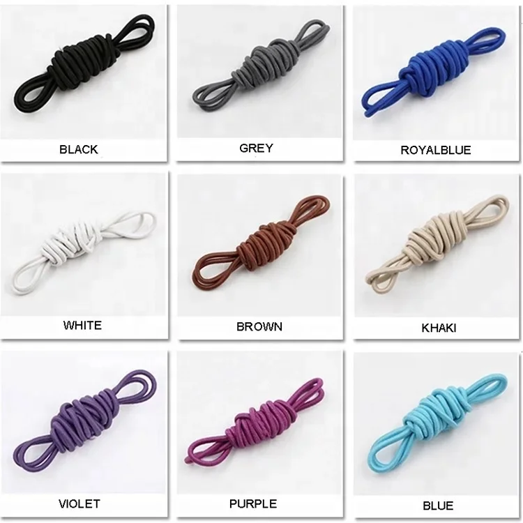 China Custom High Quality High Strength Colorful Round Elastic Rubber Latex  Elastic Cord Rope Rubber Latex