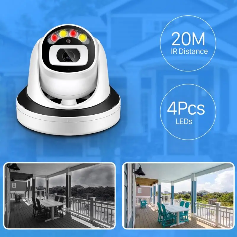 4Mp Dome Ipc Ir Speed Ip Camera 5Mp 360 Cctv Small 8 Mp Camra Indoor Poe Alexa Mini 4K Wifi Cameras Hemispheres System