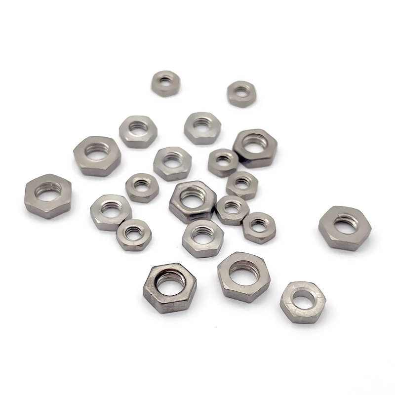 Titanium Nut Thin M3 M4 M5 M6 M8 M10 M12 M16 M20 Hex Thin Nut Din439 Hexagon Thin Nuts