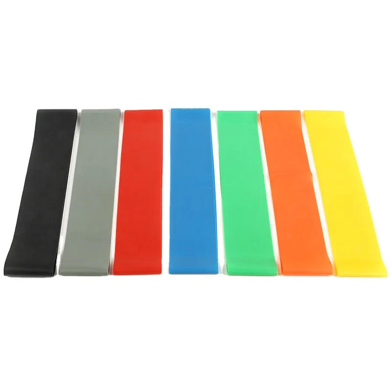 TPE Rubber Yoga Resistance Bands Elastic Stretch Loop for Leg Exercise Flexibility and Strength Training