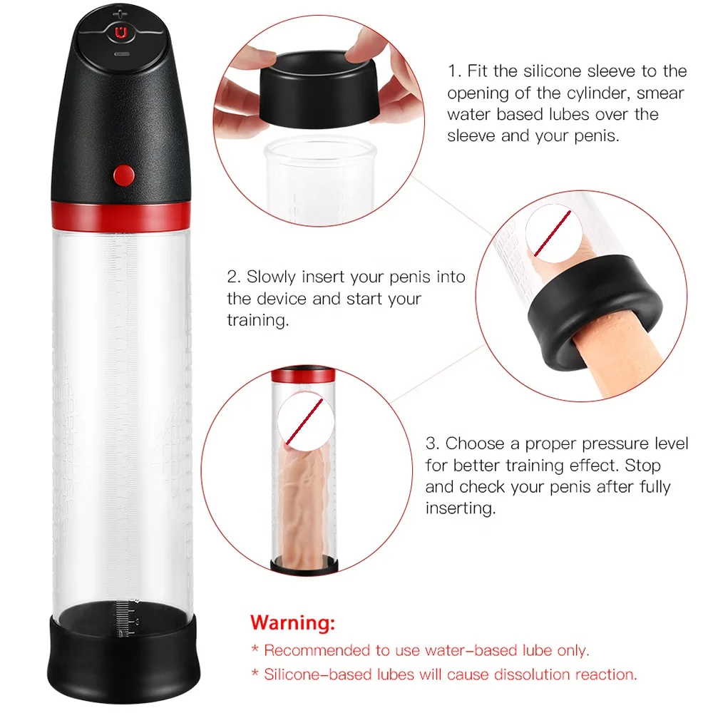 
Automatic Penis Enlargement Vacuum Pump USB Rechargeable Electric Penis Pump Penis Enlarger Extender Dick Male Sex Toys 