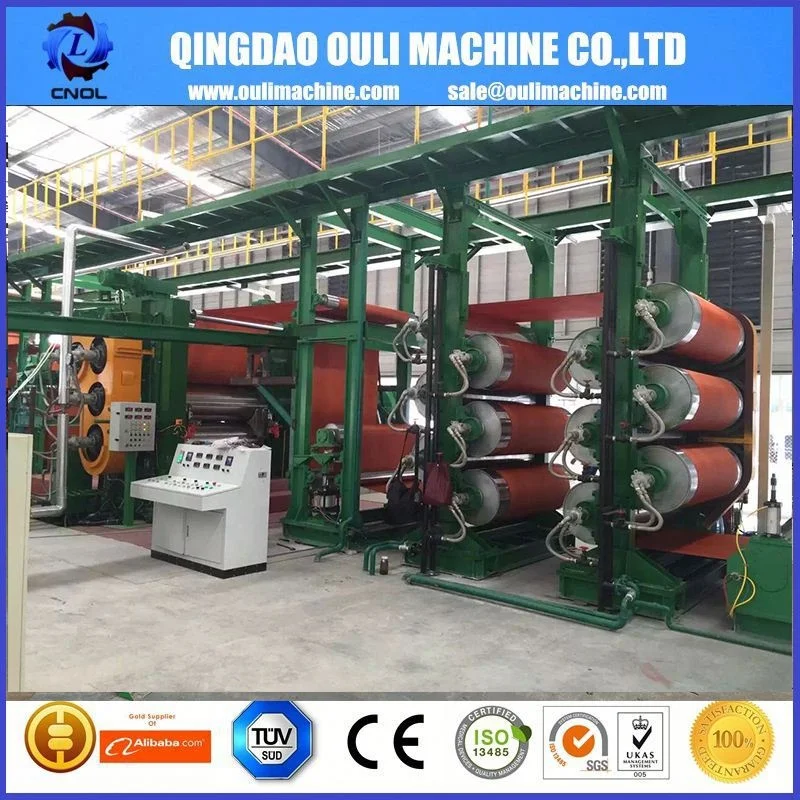 Высокоточный каландр для производства резиновых листов в трех рулонах/каландрическая линия