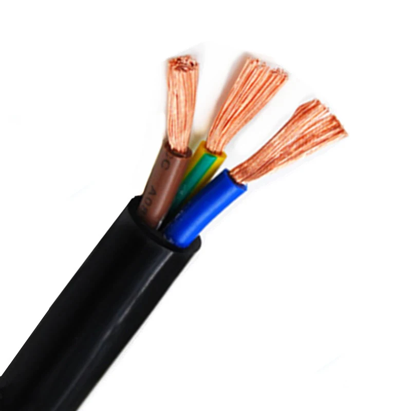 RVV 3 Core 1.0mm2 1.5mm 2.5mm 4mm 6mm  PVC insulated flexible electrical power cables and wires