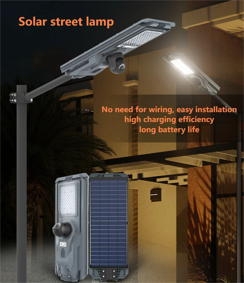 Уличный светильник на солнечной батарее высокое качество наружная Водонепроницаемая светодиодная широкоугольная Инженерная интегрированная камера видеонаблюдения сады