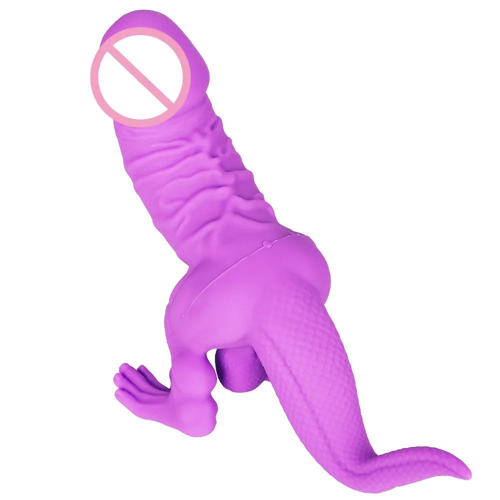 adult fun Backyard dinosaur liquid silicone dildo anal plug male and female masturbation sex toys