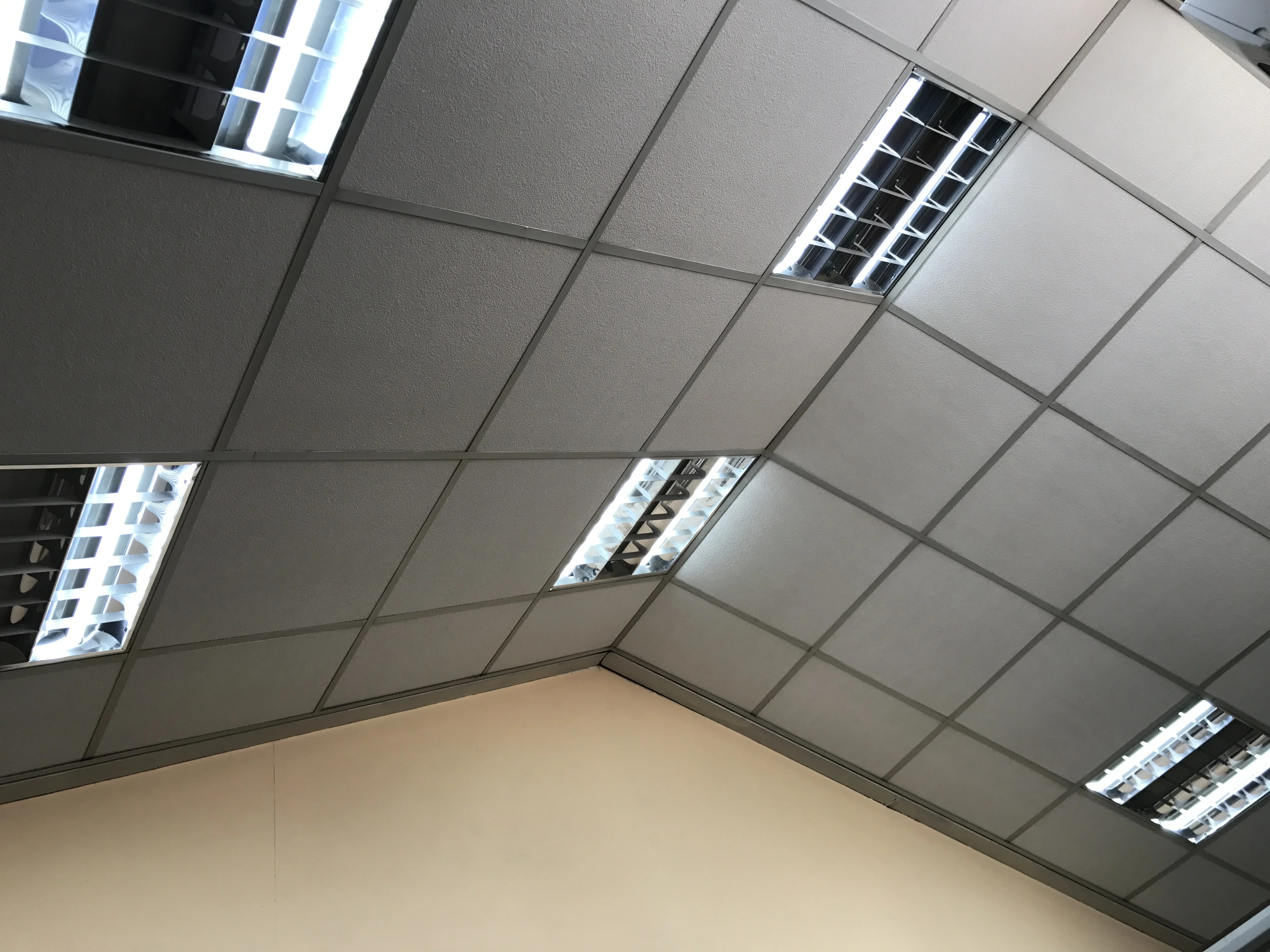 pvc laminated gypsum ceiling tile  acoustic drop ceiling tile and panels grid installation  mineral fiber board gypsum board