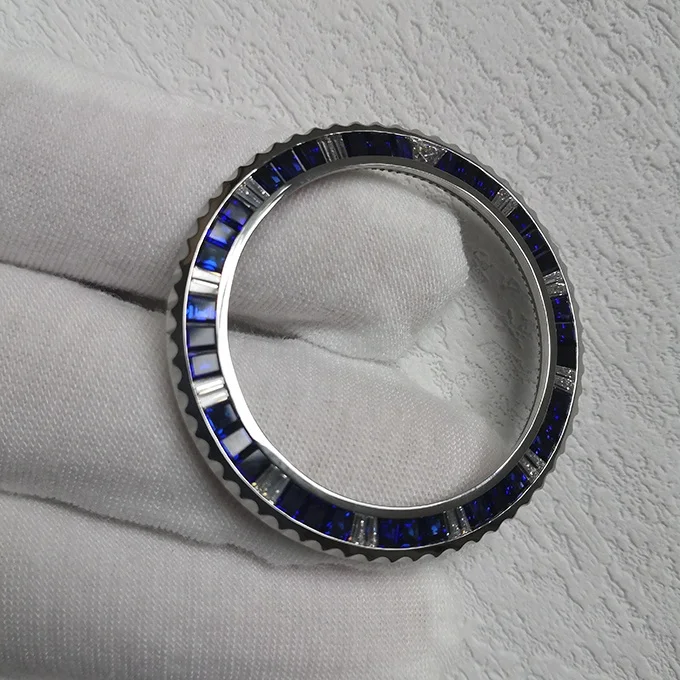 Premium VVS D Moissanite Diamond Watch Bezel for brand watch , Mechanical, and Quartz Watches