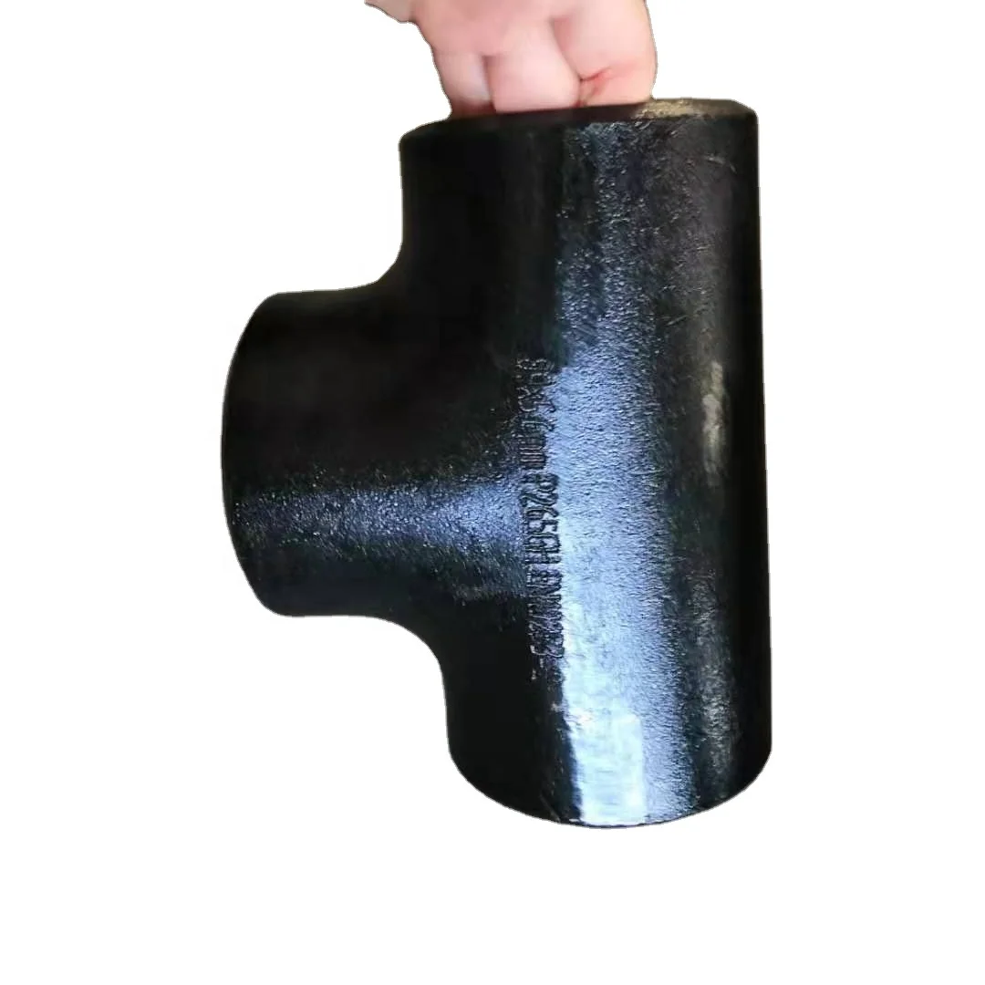 ASTM A234 b16.9 WPB tee straight steel seamless carbon steel dn150 d125 tee
